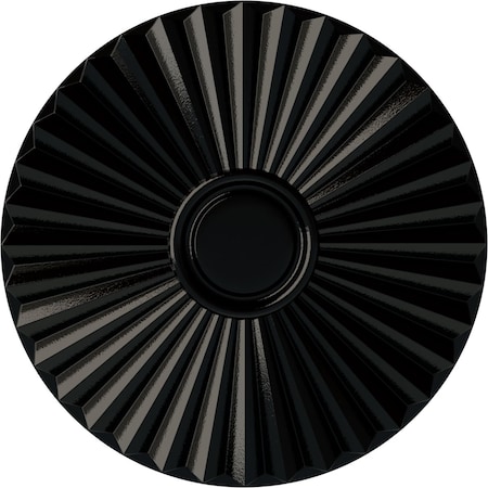 Shakuras Ceiling Medallion (For Canopies up to 5"), Hand-Painted Black Pearl, 19 3/4"OD x 1 3/8"P